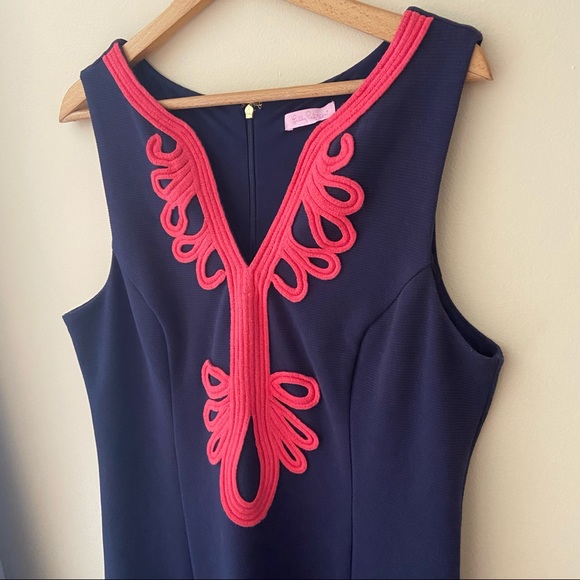 Lilly Pulitzer Janice Knit Stretch Shift Dress 10 - Picture 3 of 11